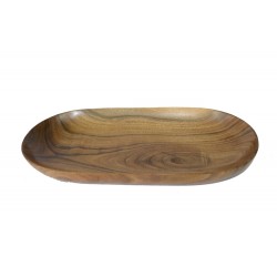 Wooden Medium Sized Round Serving Tray